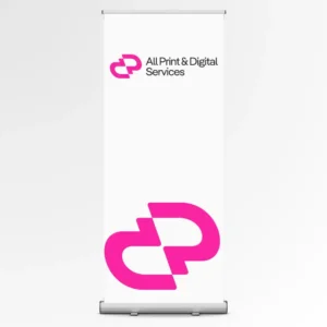Roll-up publicitaire imprimé à Paris 19 par All Print & Digital Services