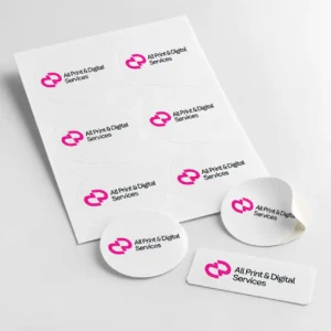 Stickers personnalisés All Print, en planche et découpés à la forme