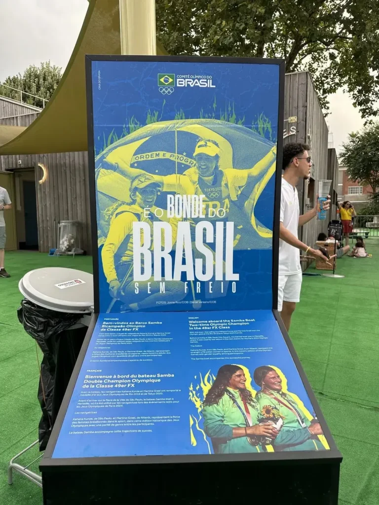 Totem d’information – réalisation AU PRINT DIGITAL, Jeux olympiques Paris 2024