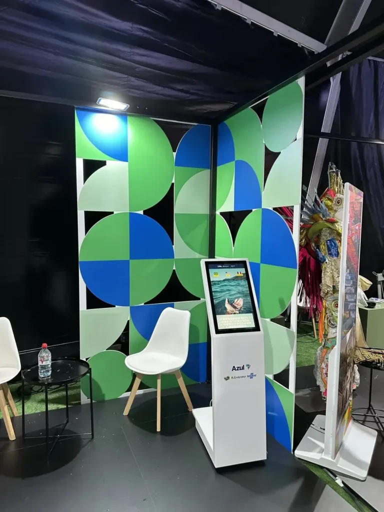 Espace lounge habillé – réalisation AU PRINT DIGITAL, Jeux olympiques Paris 2024