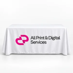Nappes personnalisées avec le logo All Print & Digital Services